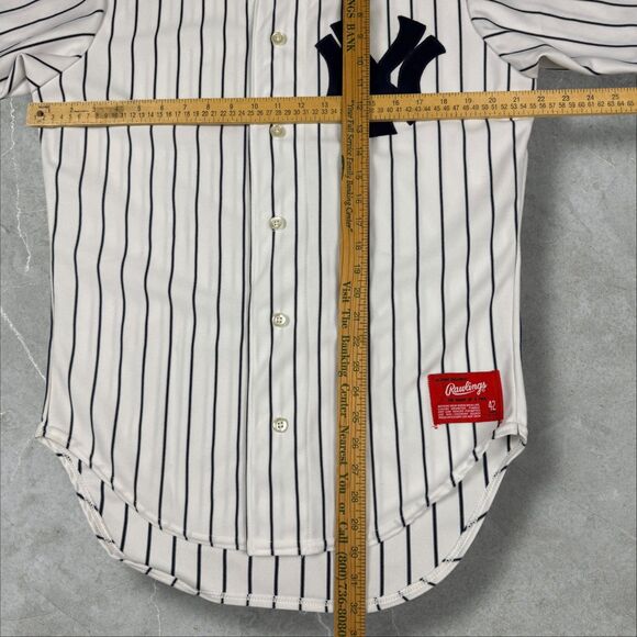 Vintage 80s New York Yankees Pinstripe MLB Baseball Jersey - 42 - Picture 8 of 9